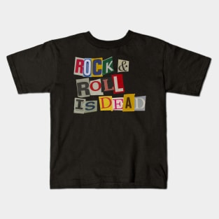 Rock and roll is dead Kids T-Shirt